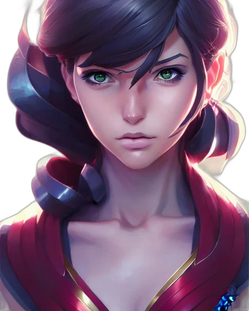 face, crown, staff, dragon, anime, fantasy art, concept art, comic book art transparent PNG cut-out