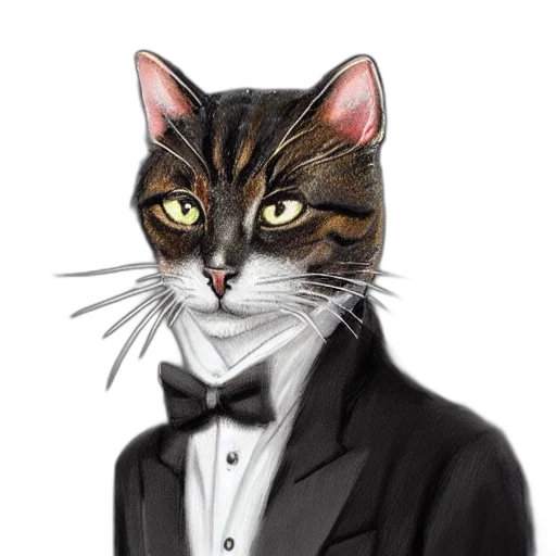 animal, staff, cartoon, photorealistic transparent PNG cut-out