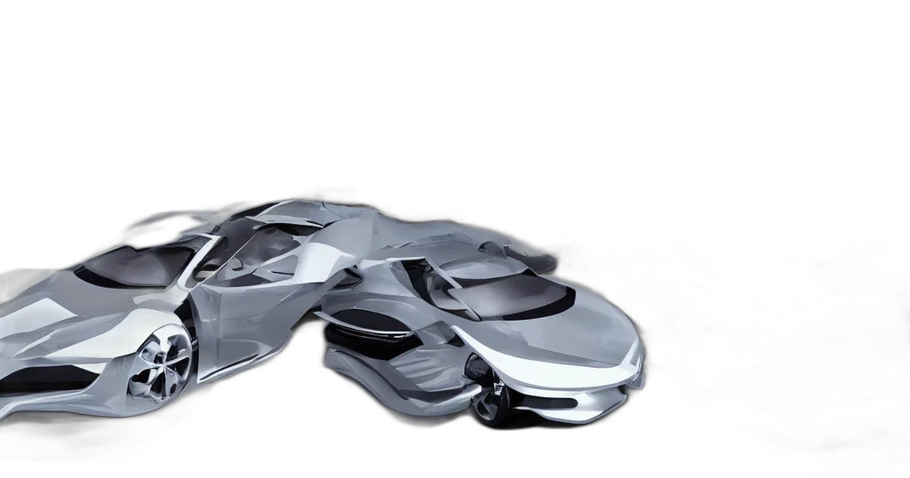 shoes, car, jewelry, robot, 3d render, concept art, photorealistic, monochrome transparent PNG cut-out