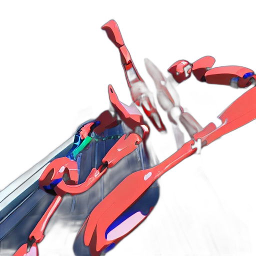 weapon, sword, robot, staff, 3d render, concept art, anime, cyberpunk transparent PNG cut-out