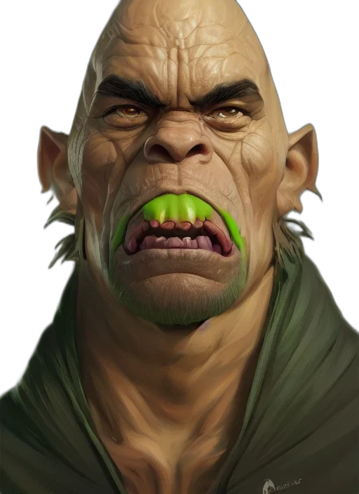 face, creature, staff, mask, photorealistic, concept art, fantasy art, 3d render transparent PNG cut-out