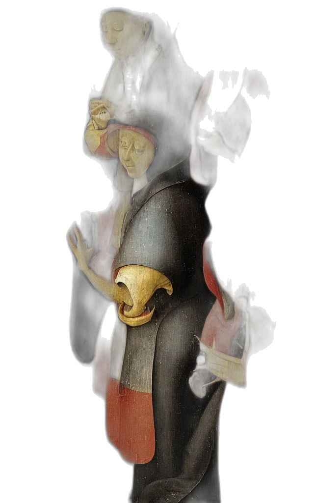 mask, staff, jacket, sword transparent PNG cut-out