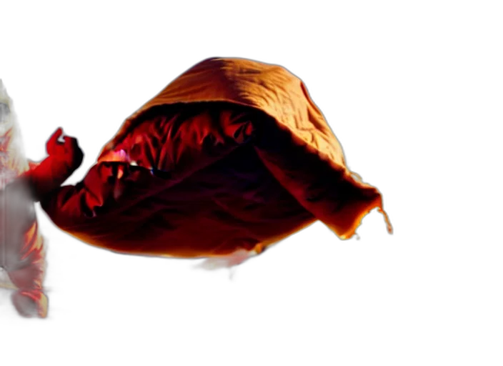 jacket, dress, umbrella, hat, photorealistic, concept art, 3d render, red transparent PNG cut-out
