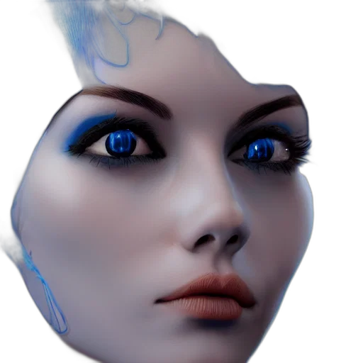 mask, face, robot, creature transparent PNG cut-out