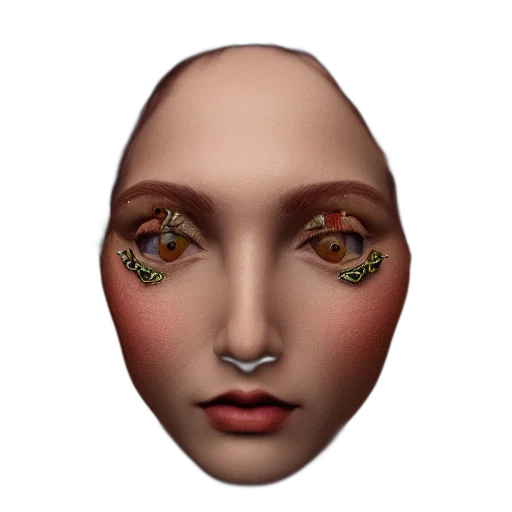 face, mask, jewelry, creature transparent PNG cut-out