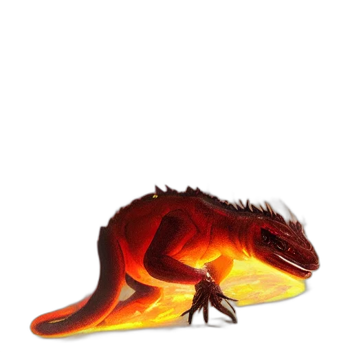 dragon, animal, creature, staff transparent PNG cut-out