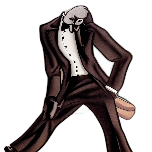 jacket, staff, mask, robot transparent PNG cut-out