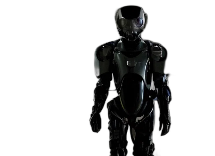 robot, concept art, 3d render, cyberpunk transparent PNG cut-out