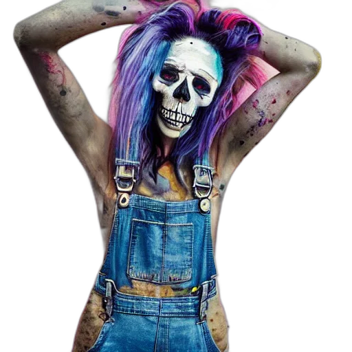 dress, jacket, jewelry, cyberpunk, photorealistic, concept art, watercolor, blue transparent PNG cut-out