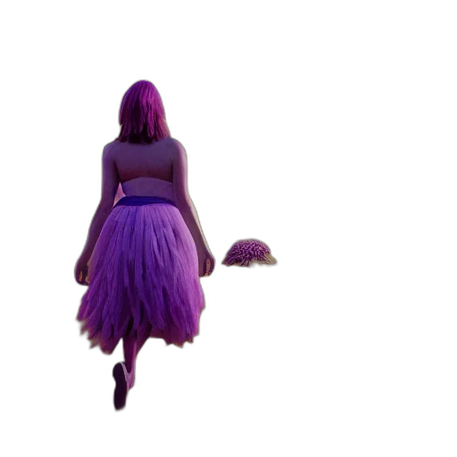 dress, umbrella, hair, creature, concept art, 3d render, pixel art, fantasy art transparent PNG cut-out