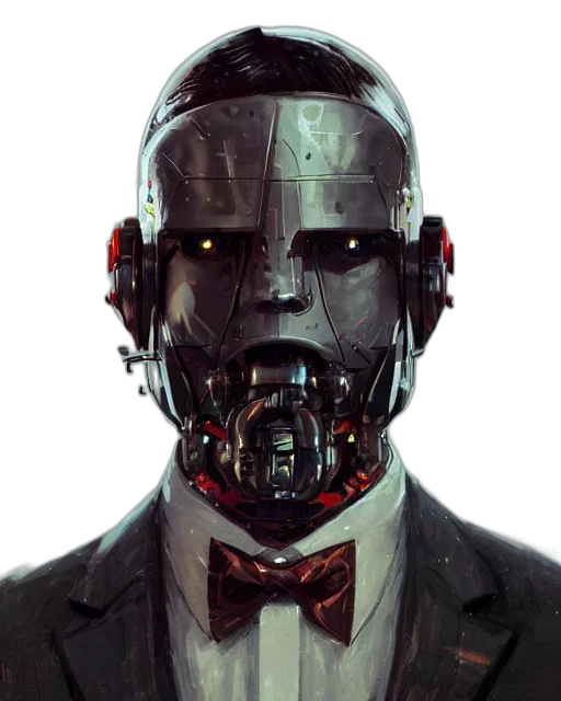 robot, mask, face, cyberpunk transparent PNG cut-out