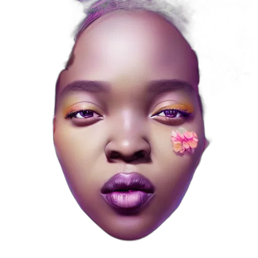 face, mask, creature, robot, photorealistic, concept art, cyberpunk, vaporwave transparent PNG cut-out