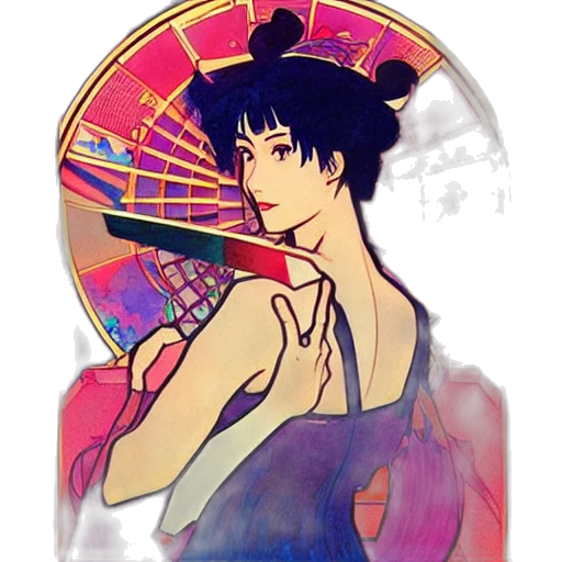 dress, jewelry, umbrella, anime transparent PNG cut-out