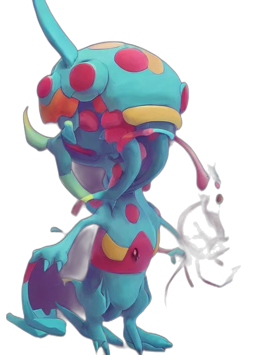 robot, staff, creature, crown, concept art, 3d render, fantasy art, pixel art transparent PNG cut-out