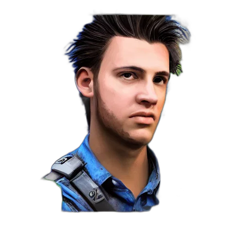 face, staff, hair, robot transparent PNG cut-out
