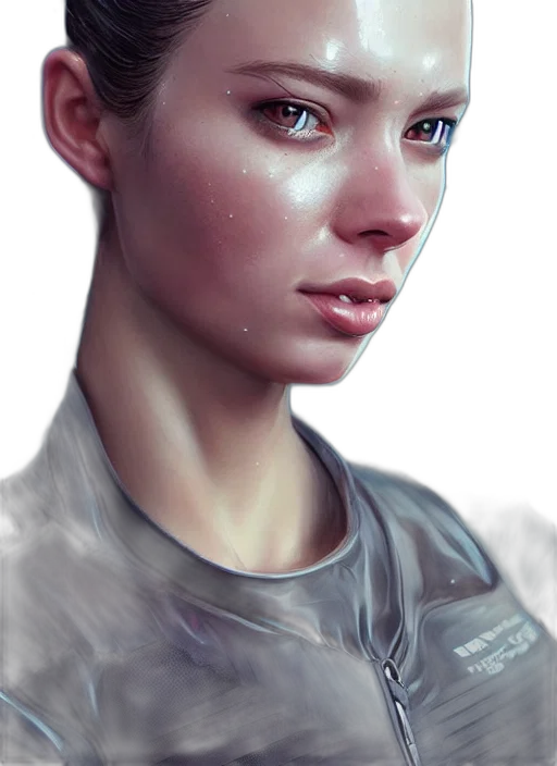 face, robot, staff, jacket transparent PNG cut-out