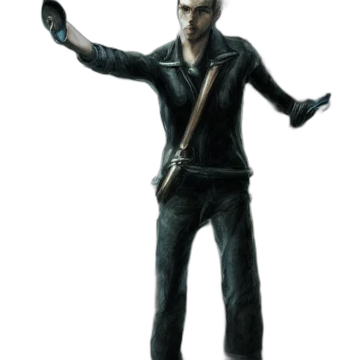 staff, jacket, weapon, sword, concept art, 3d render, fantasy art, photorealistic transparent PNG cut-out