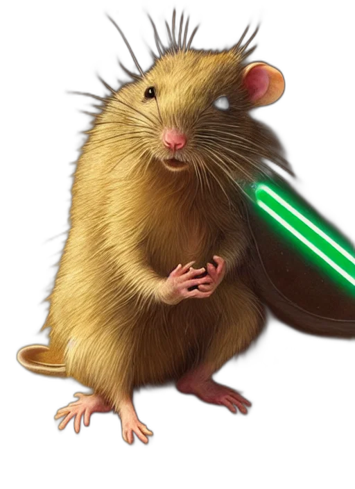 animal, weapon, creature, staff, concept art, photorealistic, 3d render, neon lights transparent PNG cut-out