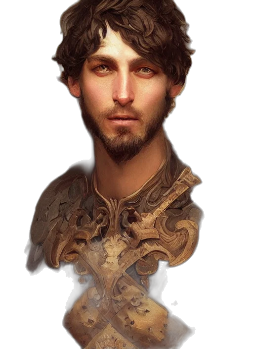 face, staff, dragon, crown transparent PNG cut-out