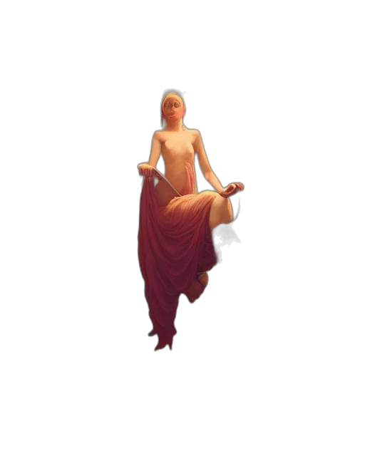 dress, creature, staff, sword, pixel art, concept art, fantasy art, 3d render transparent PNG cut-out