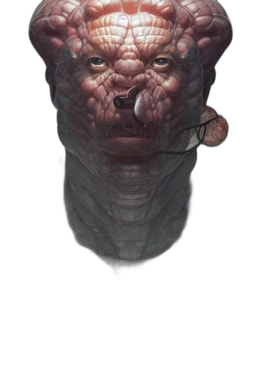mask, creature, face, animal, concept art, 3d render, photorealistic, fantasy art transparent PNG cut-out