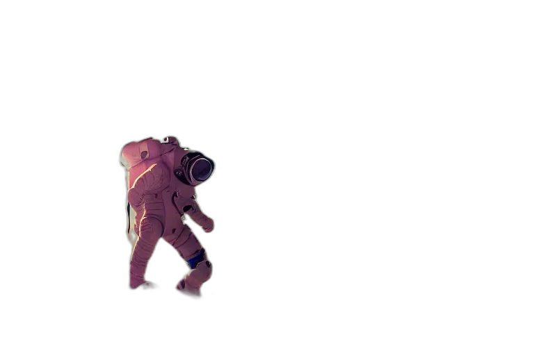 jacket, creature, robot, staff transparent PNG cut-out