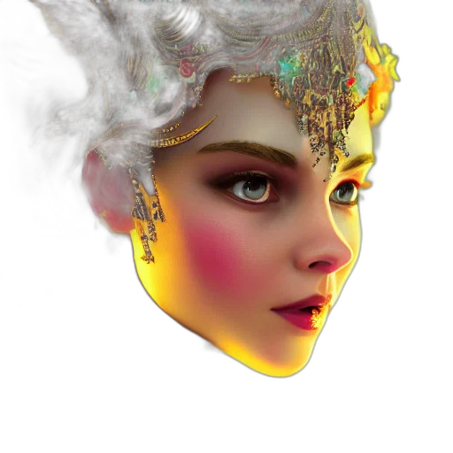 mask, face, crown, dragon transparent PNG cut-out
