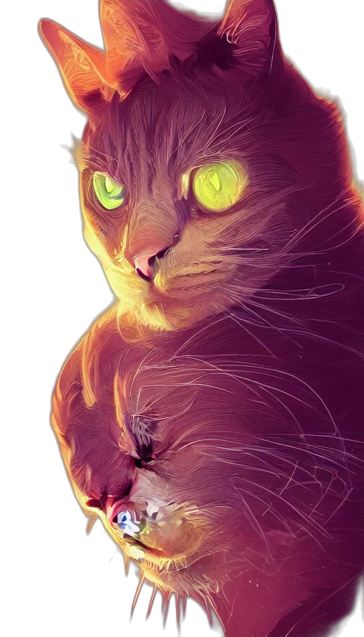 animal, creature, face, photorealistic transparent PNG cut-out