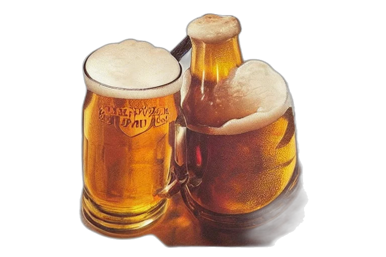 bottle, crown, food, photorealistic, 3d render, oil painting, beer, fantasy transparent PNG cut-out