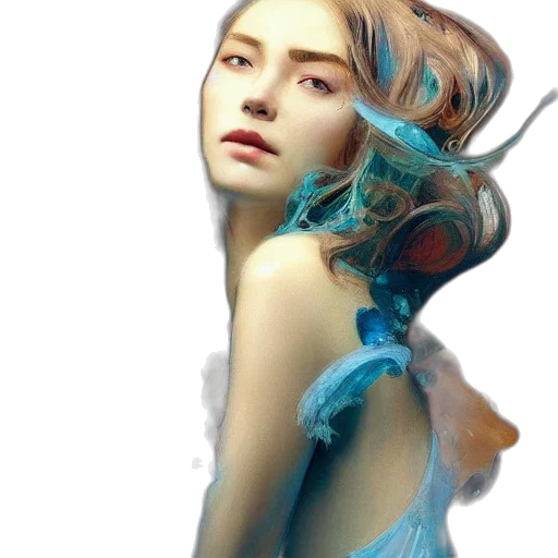 dress, crown, jewelry, face transparent PNG cut-out