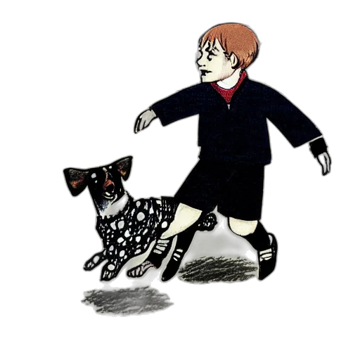 shoes, dress, animal, jacket, concept art, cartoon, snow, city street transparent PNG cut-out