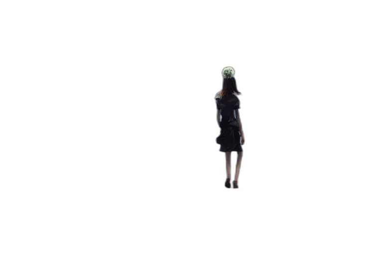 dress, hat, robot, staff, 3d render, pixel art, concept art, photorealistic transparent PNG cut-out