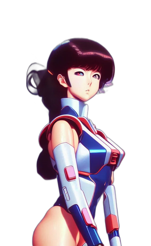 robot, dress, face, staff transparent PNG cut-out