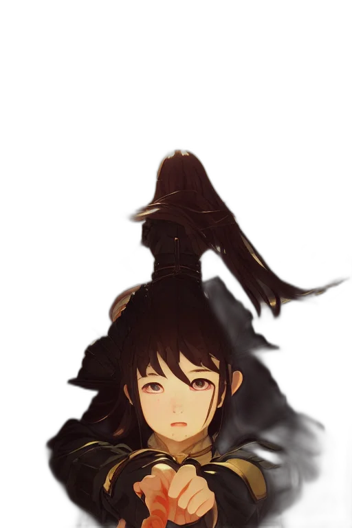 dress, weapon, mask, staff transparent PNG cut-out
