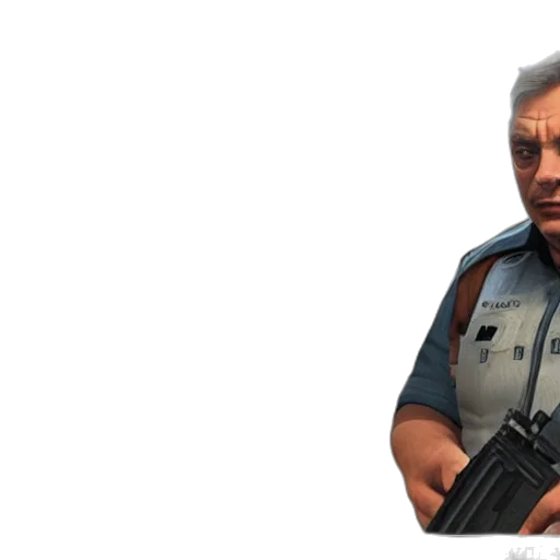 weapon, staff, face, jacket, 3d render, concept art, photorealistic, viktor transparent PNG cut-out