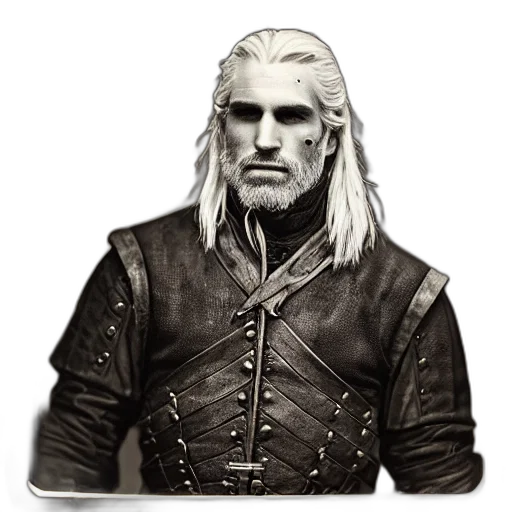 jacket, face, staff, dragon, fantasy art, concept art, photorealistic, 3d render transparent PNG cut-out