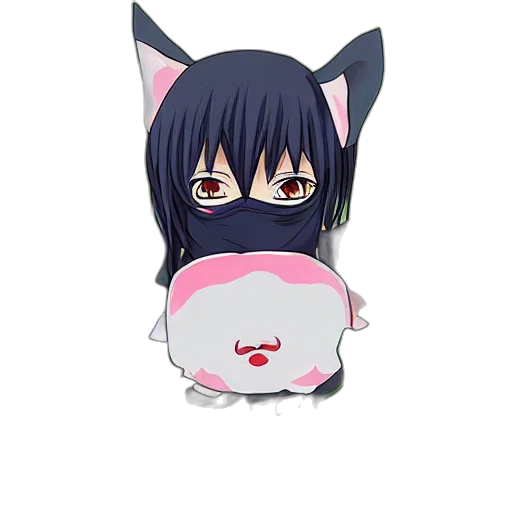mask, hat, anime, 3d render, cartoon, pixel art, character, wearing transparent PNG cut-out