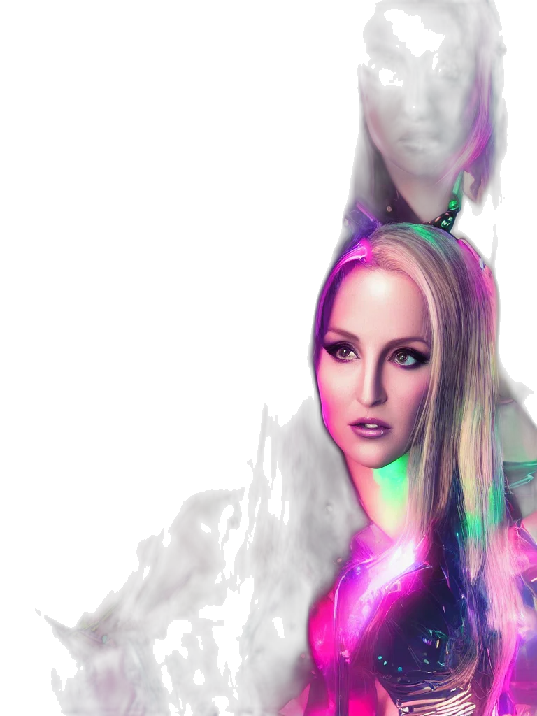 fantasy art, photorealistic, 3d render, concept art, neon lights, outer space, neon, pastel transparent PNG cut-out