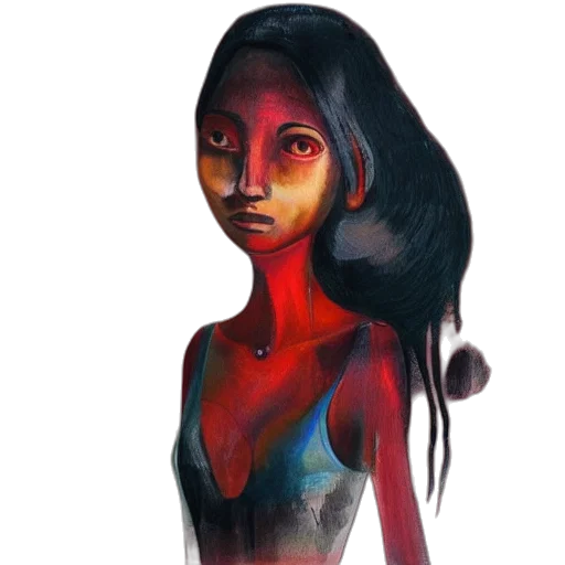 face, dress, mask, creature transparent PNG cut-out
