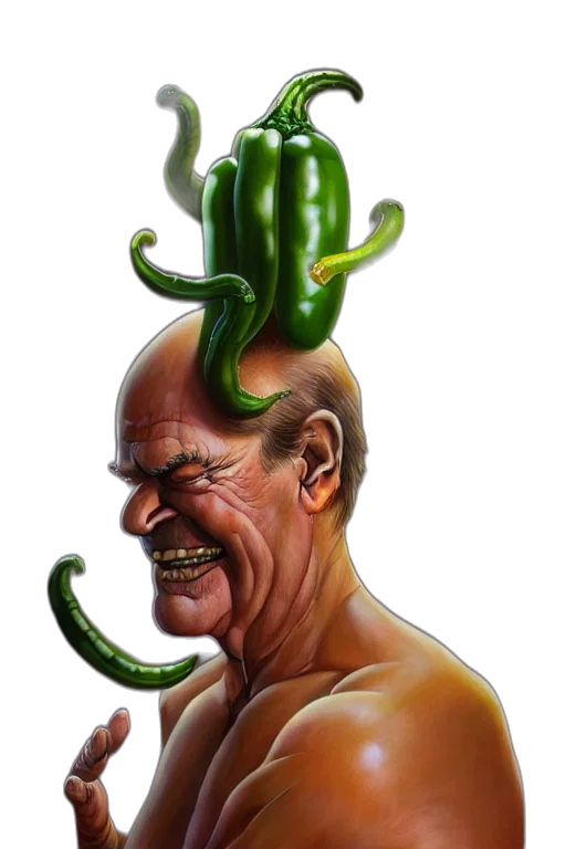 creature, hat, crown, face, photorealistic, concept art, fantasy art, 3d render transparent PNG cut-out