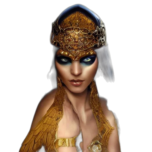 jewelry, crown, mask, hat, fantasy art, concept art, photorealistic, 3d render transparent PNG cut-out