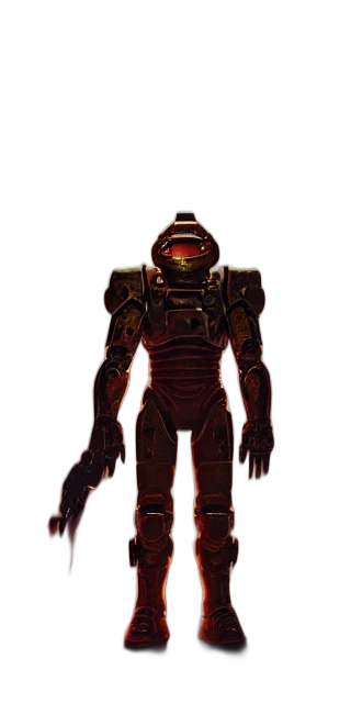 robot, creature, staff, animal, concept art, pixel art, 3d render, cyberpunk transparent PNG cut-out