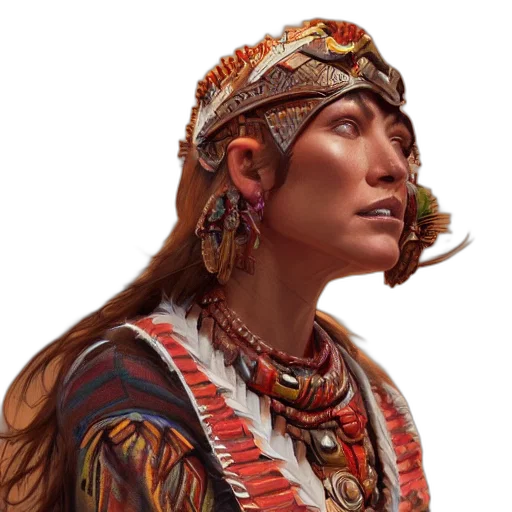 face, jewelry, staff, mask transparent PNG cut-out