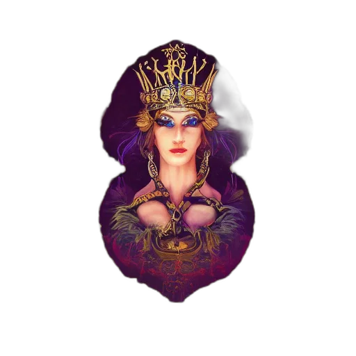 crown, jewelry, mask, face, fantasy art, concept art, pixel art, 3d render transparent PNG cut-out