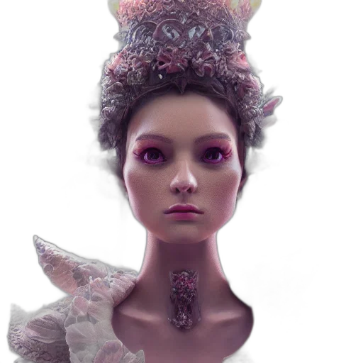 crown, mask, face, creature transparent PNG cut-out