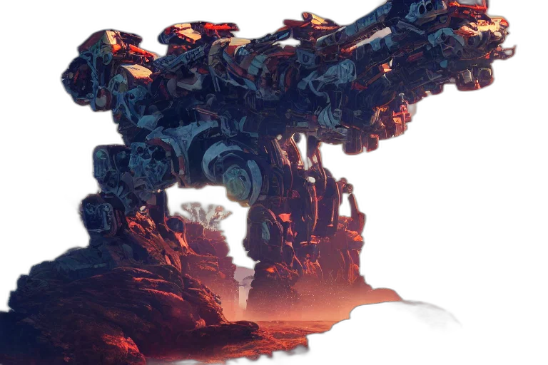 robot, weapon, dragon, sword transparent PNG cut-out