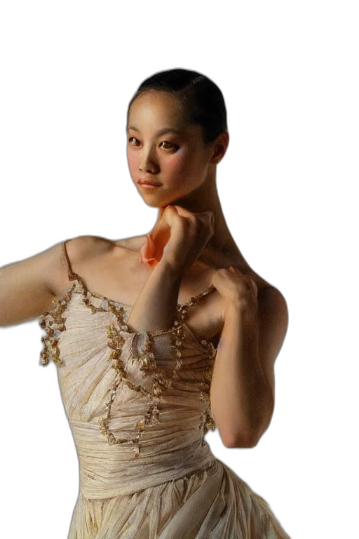 jewelry, dress, staff, face, photorealistic, 3d render, oil painting, portrait transparent PNG cut-out