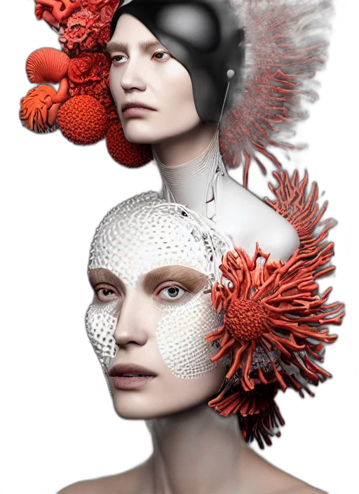 mask, robot, face, crown transparent PNG cut-out