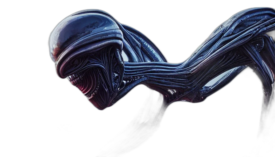 mask, hair, creature, shoes, concept art, photorealistic, outer space, alien transparent PNG cut-out