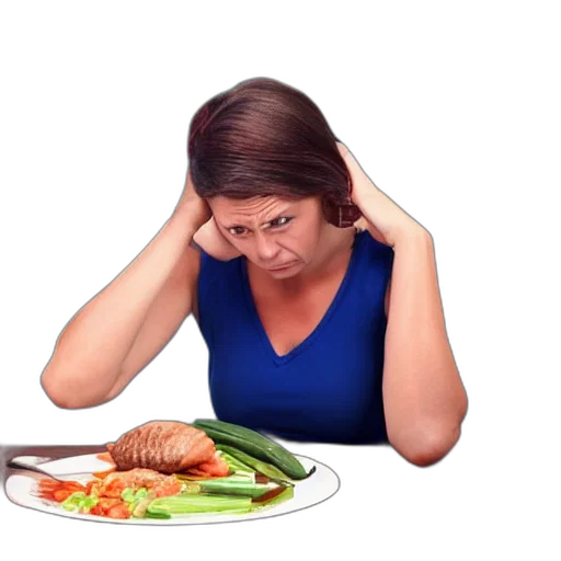 food, indecisive, wife, thinking transparent PNG cut-out